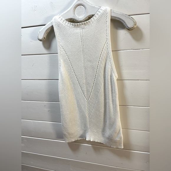 GAP - Off White Knit Sleeveless Top (S) - Picture 9 of 9